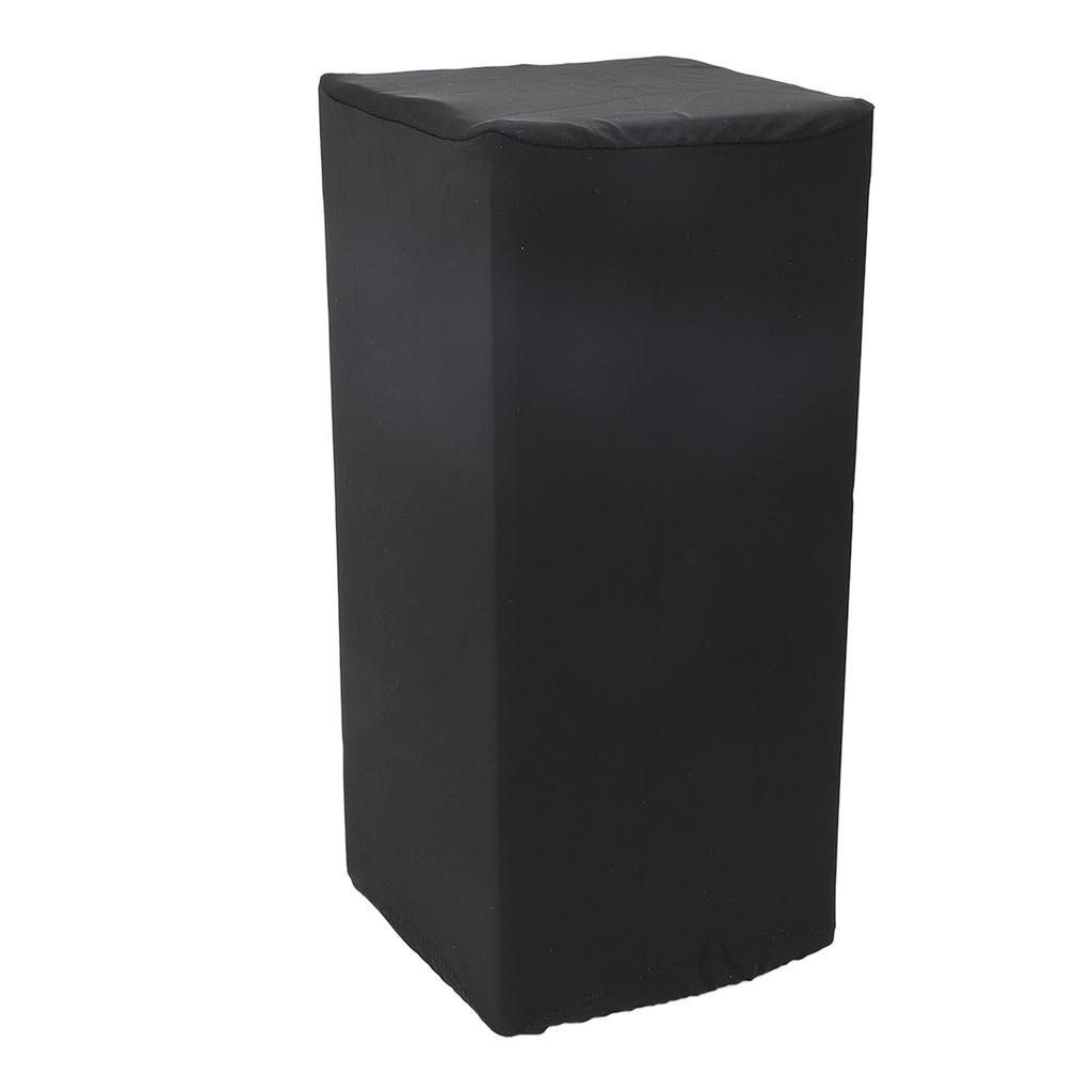 Housse d'enceinte Nylon Anti-poussière Imperméable Housse de protection d'enceinte élastique pour Intérieur Extérieur Noir
