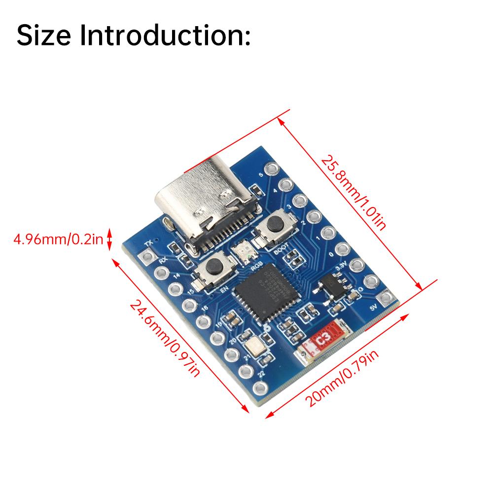 ESP32 C6 TINY Mini Development Board ESP32-C6FH4 Wifi BT Module ESP32 Development Board Type C