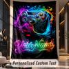 Neon (41) Theme Custom Tapestry Personalized Custom Name Text Wall Hanging Tapestry Home Decor Background Cloth