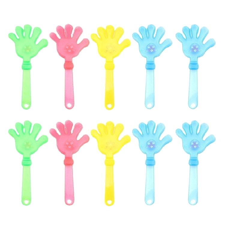 10pcs Lighted Hand Clappers for Parties Decoration Tool Festivals Noise Maker Music Festivals Accessories for Children