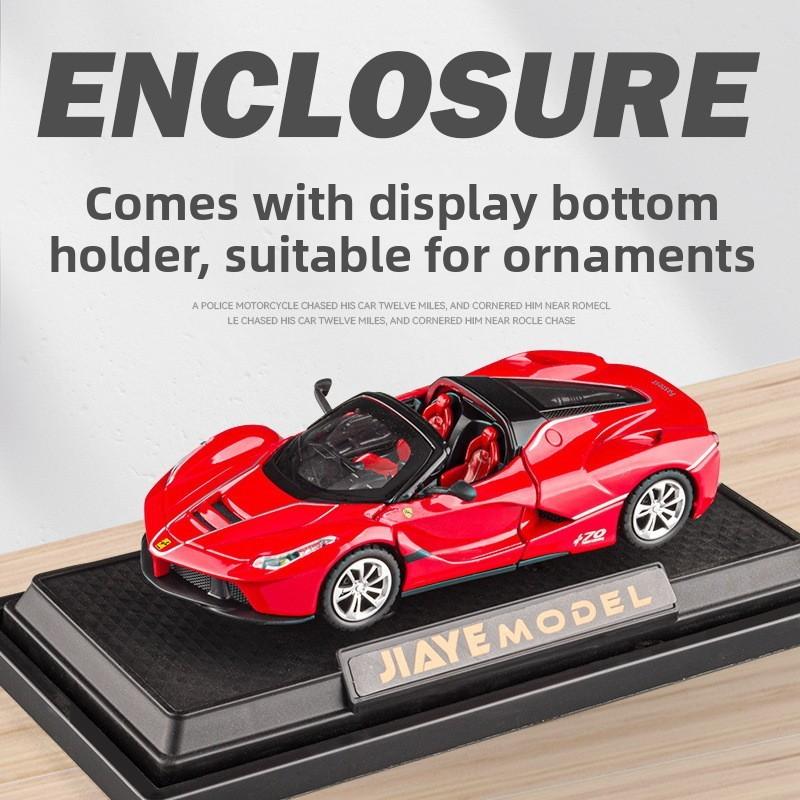 Car Laalloy Model 136 Scale Sports Light Sound Open Kids Doors