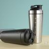 Stainless Steel Protein Shaker Cup Gym Fitness Shakes Bottle 500ml/750ml Portable Mixing Bottle with Steel Ball And Scale