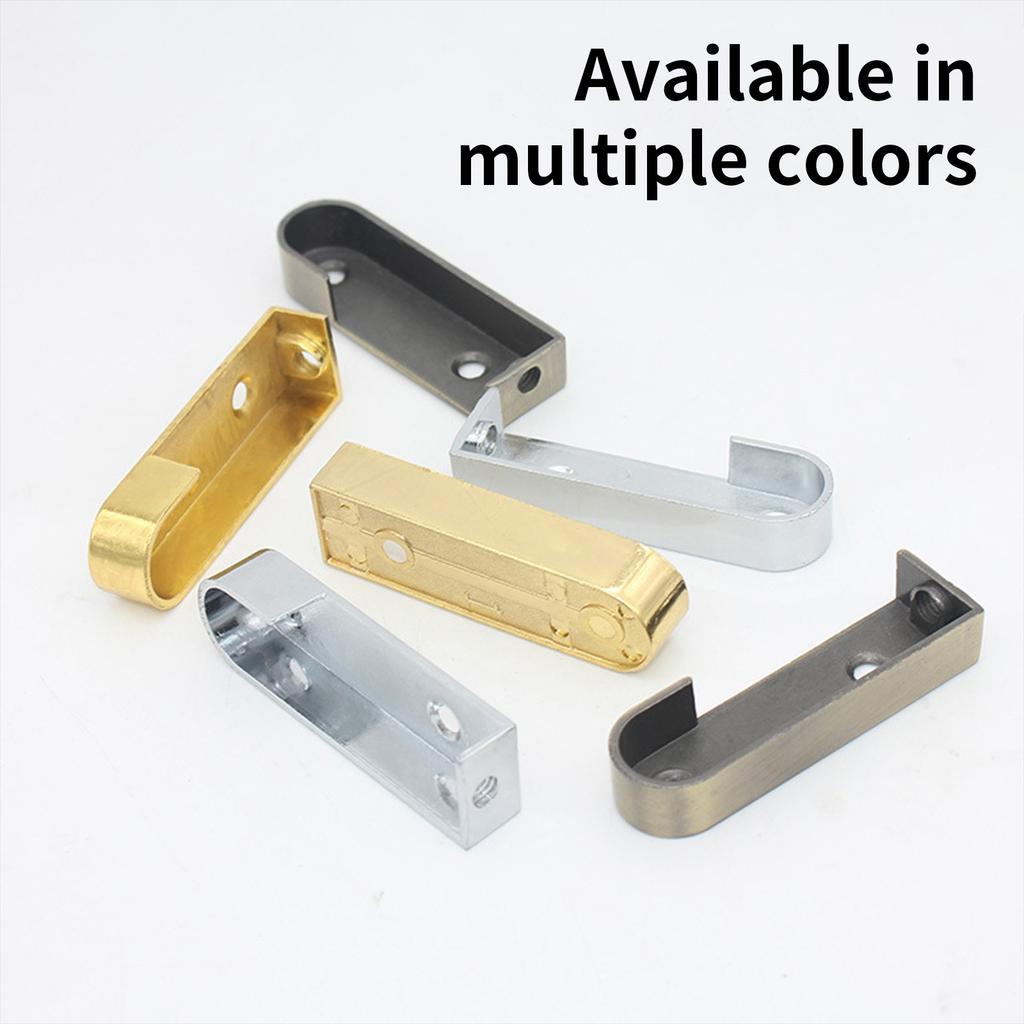 Flanșe Socket Robuste Portabile pentru Șină de Dulap pentru Dulap și Șină de Perdea Instalare Ușoară pentru Dormitor sau Magazin