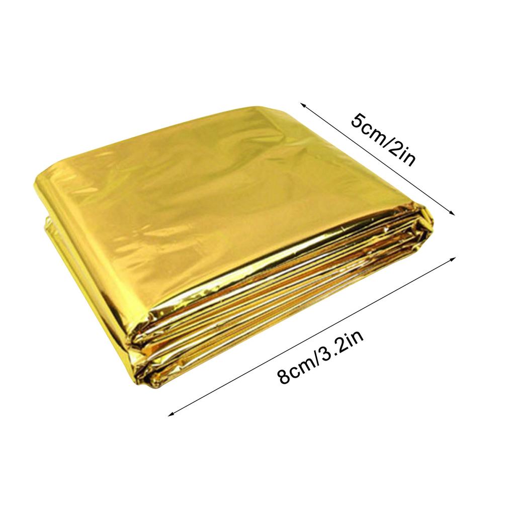 Koc Pierwszej Pomocy Koc Termiczny Awaryjny Izolacyjny Zabezpieczający Przed Słońcem Do Survivalu Kempingu Podróży Koc Ratunkowy