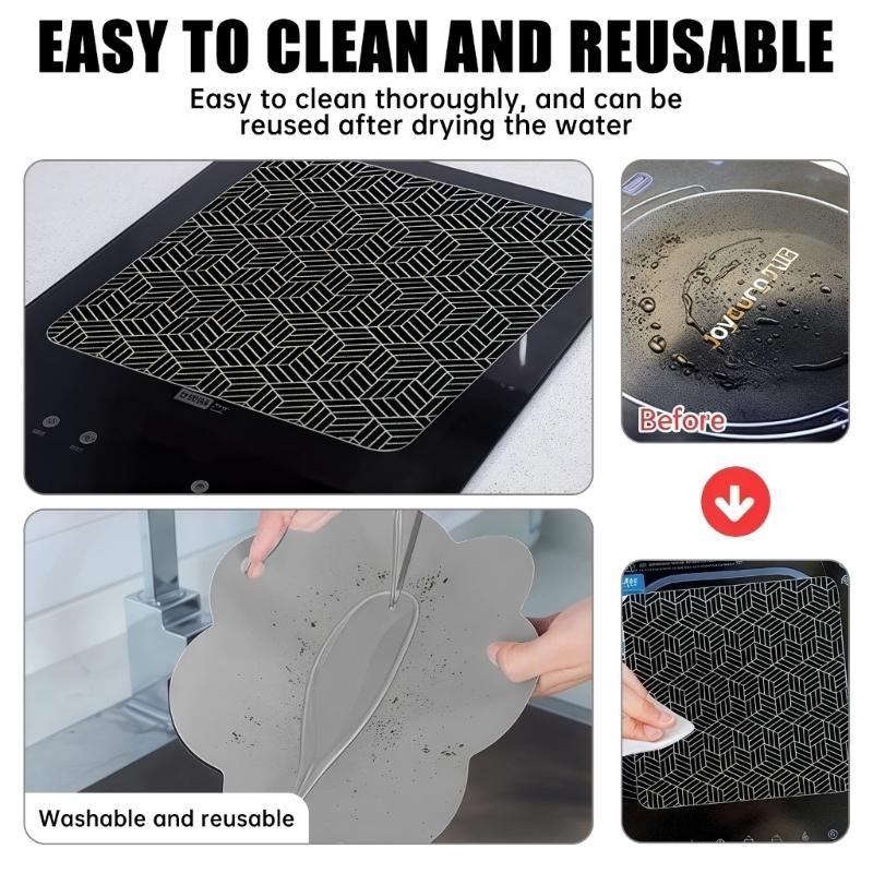 Durable Heat Resistant Induction Stove Protectors Pad Nonslip Front Placemat