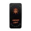12V 24V Laser Rocker Switch Orange Led Light ON OFF / ON OFF ON for Car Boat Polaris RZR Can-Am ATV UTV RV Maverick Commander