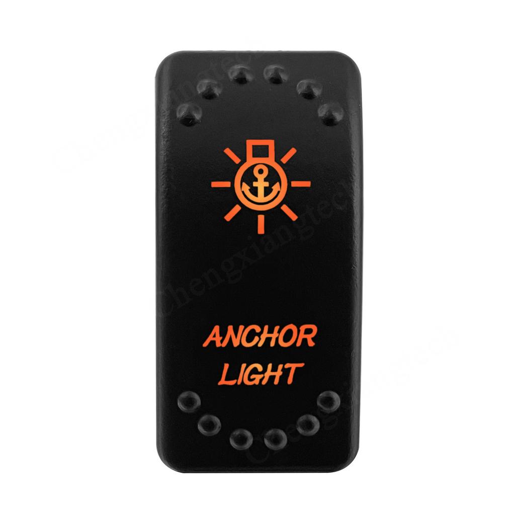 12V 24V Laser Rocker Switch Orange Led Light ON OFF / ON OFF ON for Car Boat Polaris RZR Can-Am ATV UTV RV Maverick Commander
