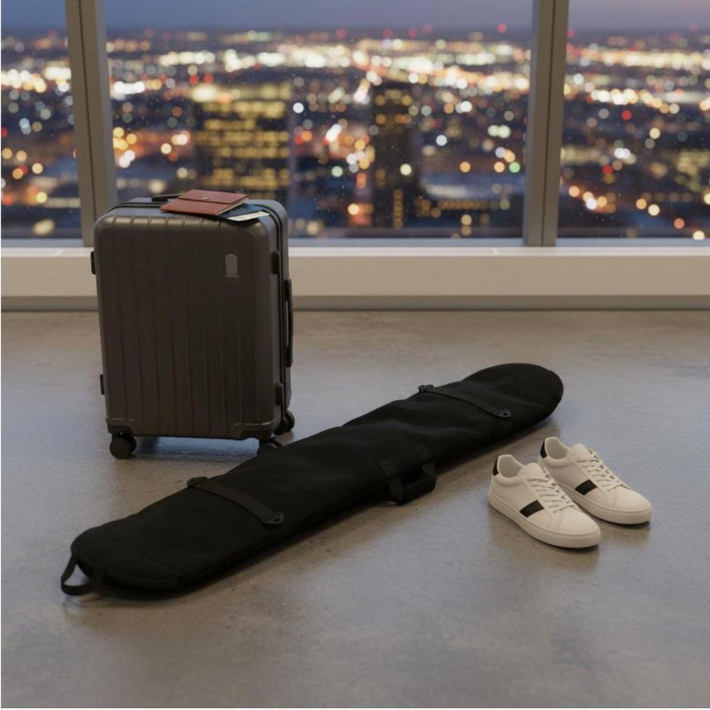 Single-Shoulder Snowboard Bag Hand-Carry Handles Padded