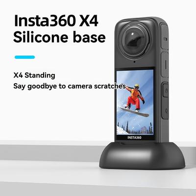 Vehicle Mount for Insta360 X4 Base Silicone Non-Slip Car Stand Desktop Holder Len Protective Cover Insta 360 X4 Accessories