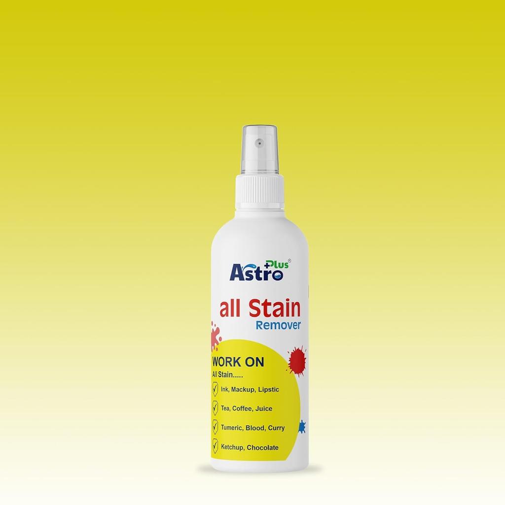 Astro Plus+ 100ml Spray Quitamanchas para Ropa y Tapicería - Limpiador Eficaz de Grasa y Suciedad para Todos los Tipos de Tejido