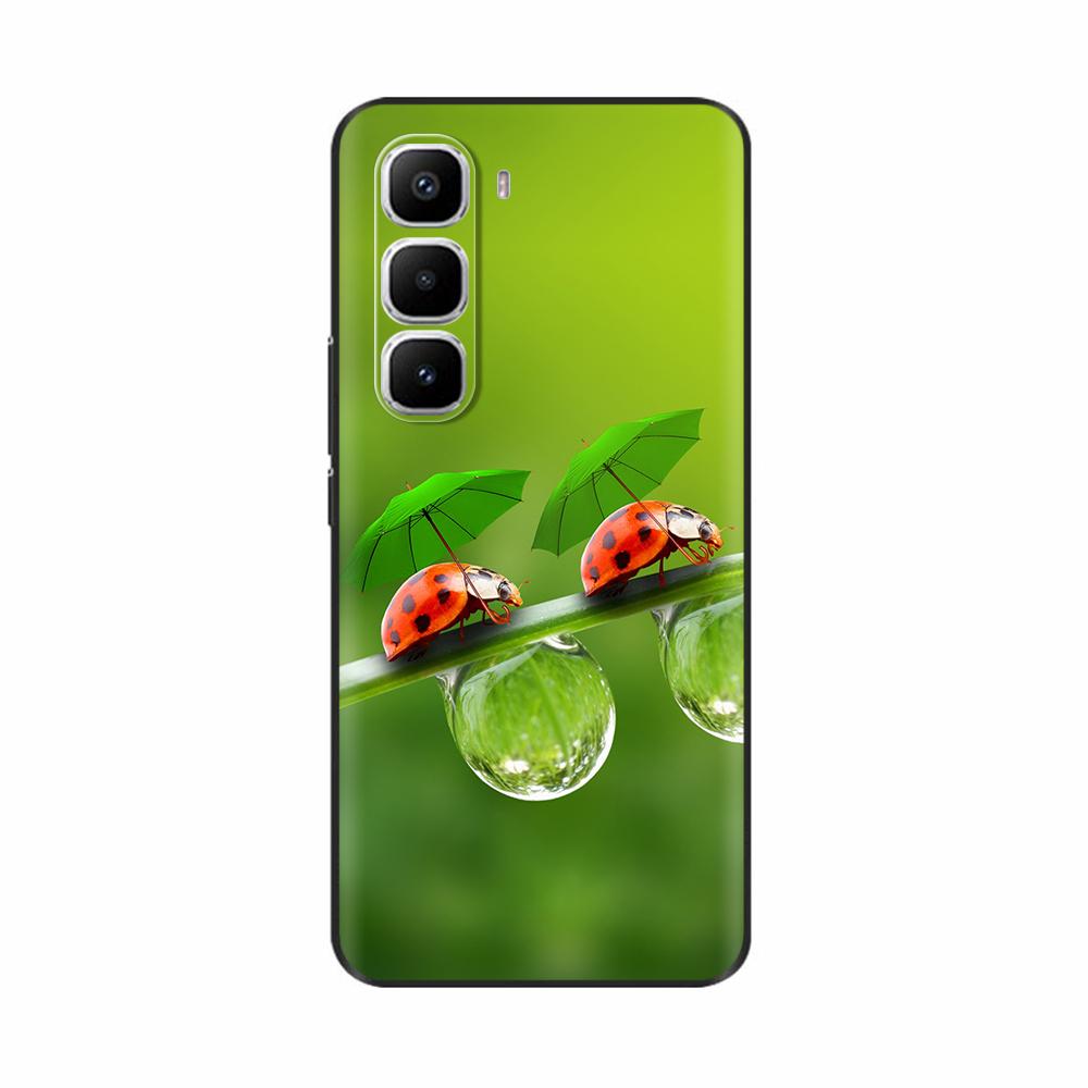 For Infinix Hot 60 Pro Plus Case Popular Love Heart Flower Soft TPU Silicone Back Cover For Infinix Hot 60i Hot60 Pro Phone Case