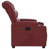 Vidaxl Foldable Armchair, Wine Red, Faux Leather