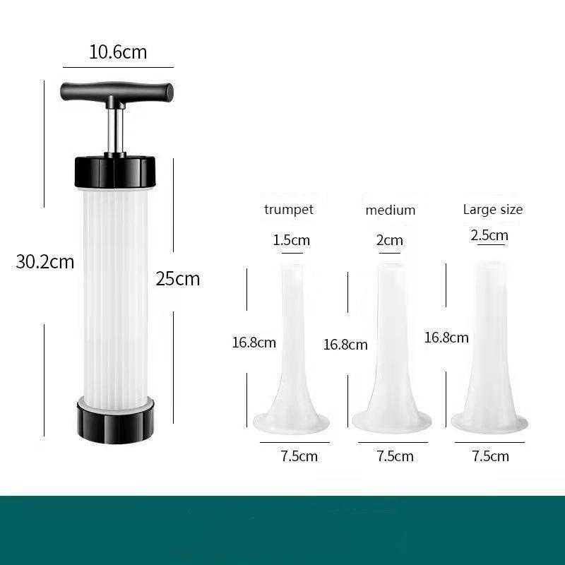 

Manual Machine Sausage Meat Stuffer Filler Salami Maker Funnel Kitchen Tool