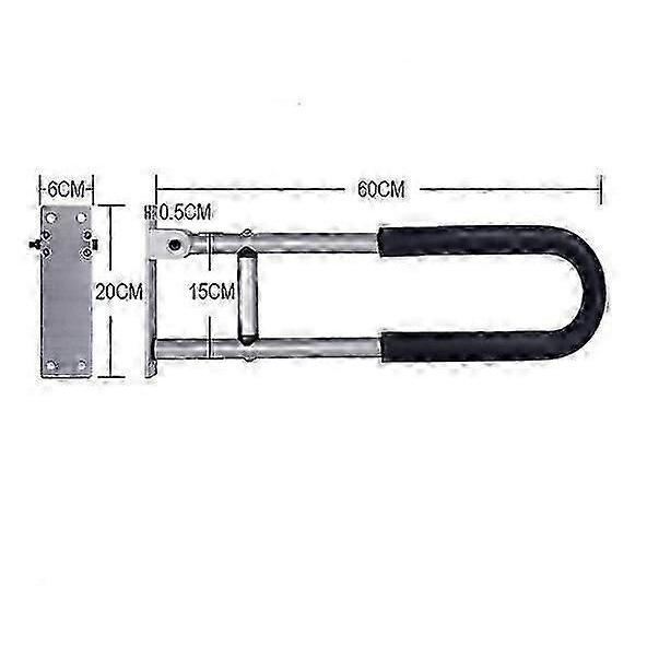 Handicap Grab Bars For Enhanced Safety, Heavy Duty Toilet Handicap Bar With Ergonomic Non-Slip Cover Ensures Secure Grip, Wall Mount Handicap Grab