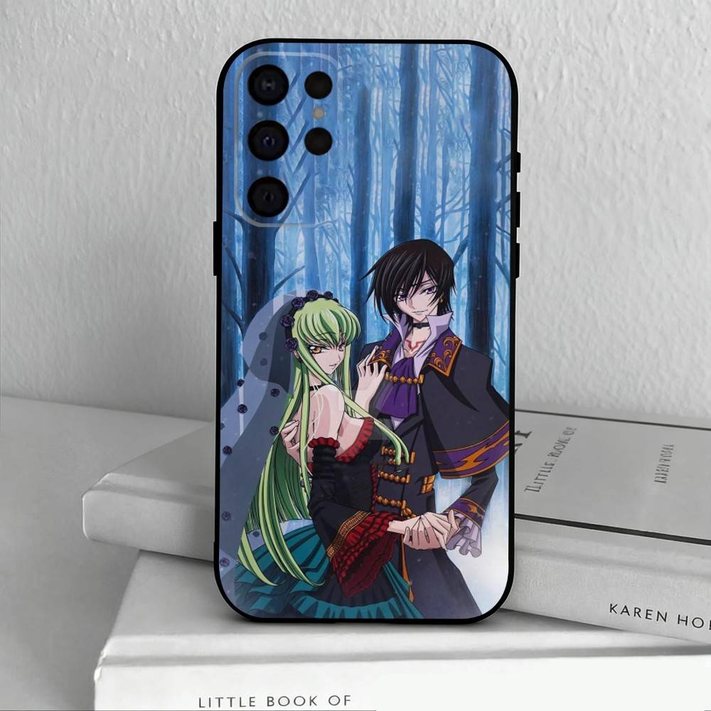 Japanese Anime C-Code G-Geass Phone Case For Samsung S25,24,23,22,30,21,10,9,Ultra,Plus,Lite,FE,4,5 G Soft Black Case