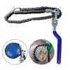 Heavy Duty Chain Filter Wrench Adjustable Grip Double Row Chain Filter Disassembly Tool Long Handle Ergonomic Design