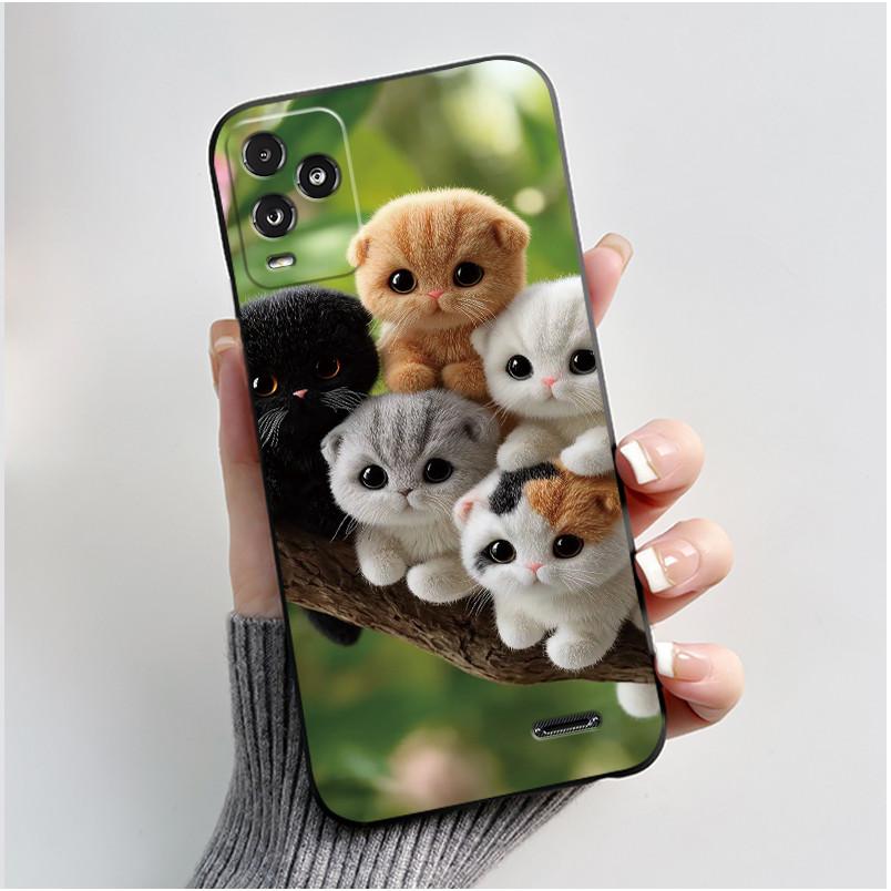 Anti-scratch Black Phone Case For BLU View 5 Pro Soft Casing For BLU View 5 Pro Trendy Style Penguins In The Snow Pattern Shell