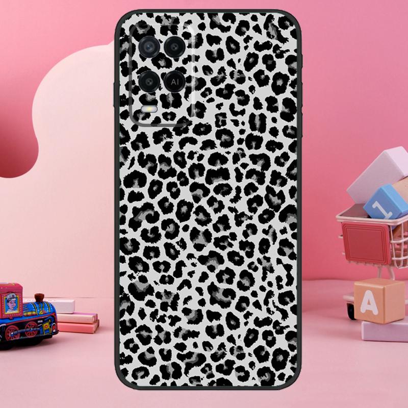 Leopard Print Case For Oppo A78 A38 A18 A98 A58 A60 A80 A40 A96 A76 A16 A94 A74 A54 A15 A17 A57 A77 A5 Pro
