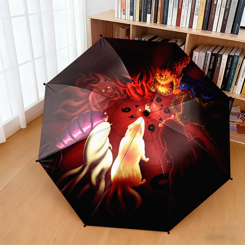 Famous Cartoon NARUTO Protagonist Uzumaki Naruto. Cartoon Umbrella, Folding, Home Essential, Iron Art, Outdoor Sunshade Umbrella, H1