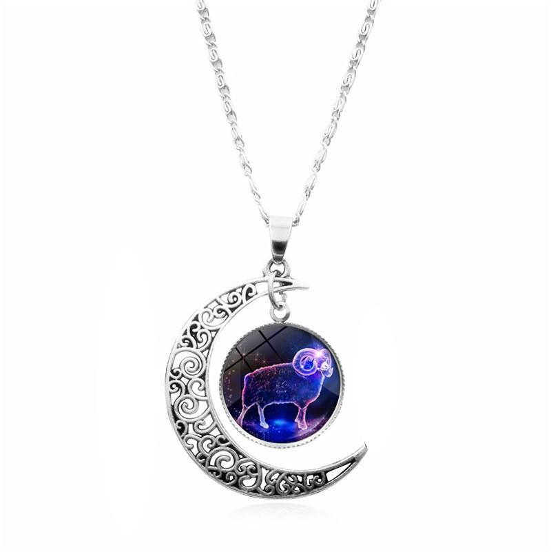 Constellation Crescent Necklace