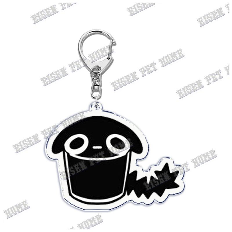 Cute Cartoon Cat Pet Keychain KeyRing Fashion Funny Black Cat Popular for Bag Pendant Llaveros Aaccessories Gift