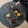 Ceramic Dry Brewed Tea Tray Kung Fu Tea Set Accessories Water Storage Square Circular Large Lacquer Tea Table Pot-bearing