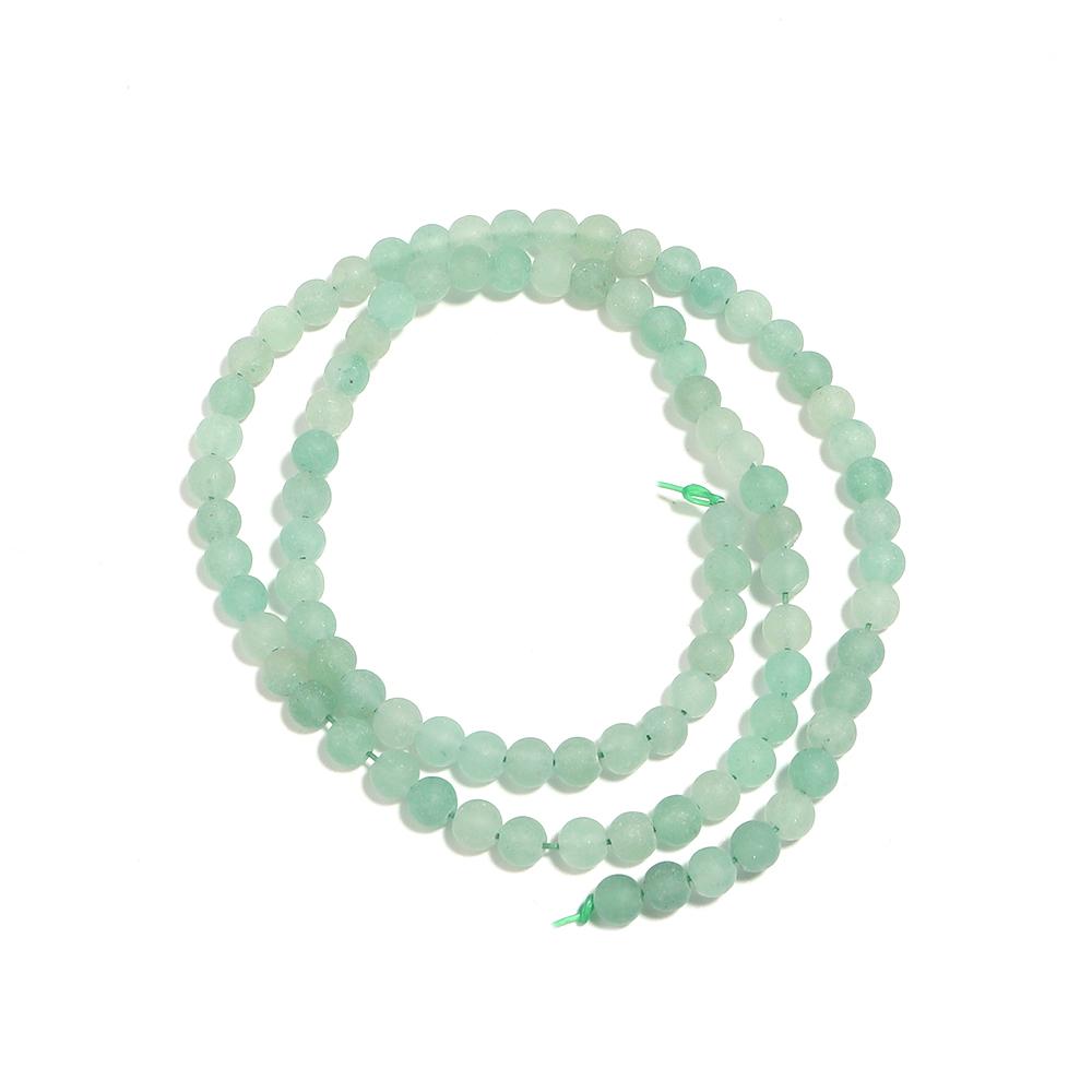 

Natural Green Aventurine Stone Beads 4 6 8 10mm Matte Round Gemstone Loose Spacer Beads For DIY Bracelets Necklace Accessories