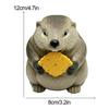 Screaming Groundhog Sound Toys Hamster Fat Cute Action Figure Toys Sculpture For Home Office