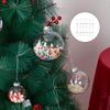 Acrylic Plastic Material DIY Christmas Ornaments Fillable Acrylic Balls