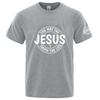 Jesus Way Truth Life Letter Printing 2026 Summer Unisexs Brand Cotton Ordinary Short Sleeve Tshirt Solid Color Casual Tops