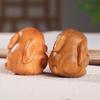 1Pc Wood Carving Easter Rabbit Ornaments Rabbit Figurine Cute Bunny Ornament Home Office Desktop Decor Car Decoration Party Gift