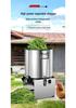 Durable Stainless Steel Bucket-Style Poultry and Vegetable Grass Chopper