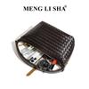 New Hand Woven Portable Lunch Box Bag for Women's Commuting and Leisure, Versatile Single Shoulder Crossbody Lunch Box Bag