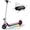 Patinete Elétrico de Metal S2 com Display LED e Luzes Coloridas para Crianças de 6 a 14 Anos
