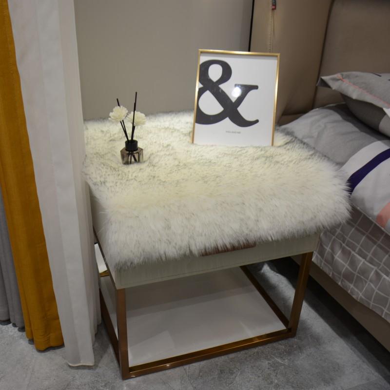 Soft Fluffy Faux Fur Carpets For Display Dressing Table Mat Home Decor Shaggy Fur Rugs Photography Background Cloth Fluffy Rug