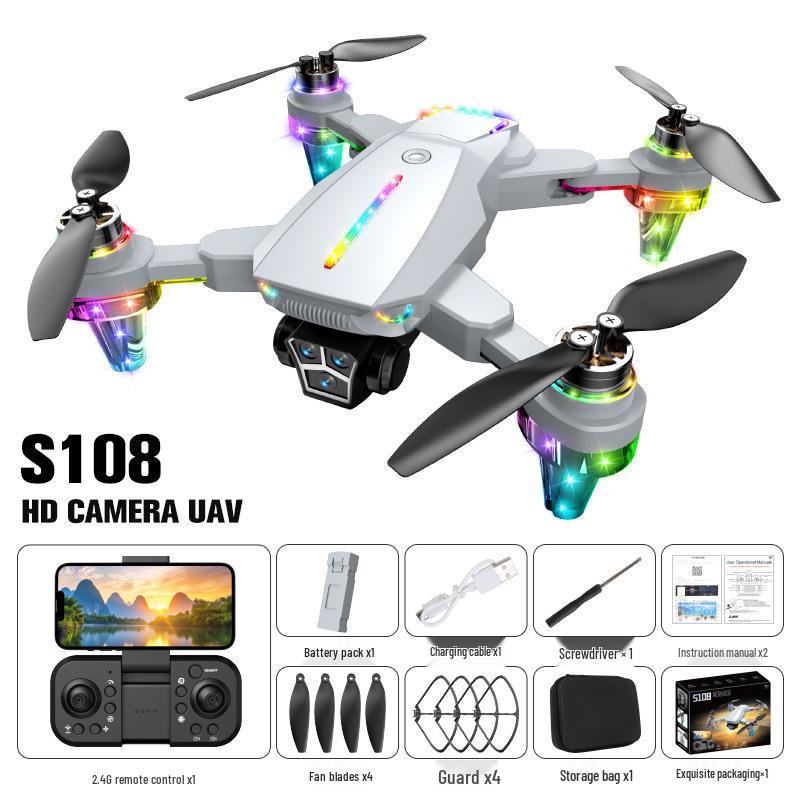 Beginner Drone: HD Aerial Photography, Foldable, Drop-Resistant Remote Control Aircraft for Kids