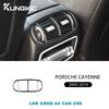 For Porsche Cayenne 2003 2004 2005 2006 2007 2008 2009 2010 Real Soft Carbon Fiber Sticker Armest Box Rear Vent Interior Trim
