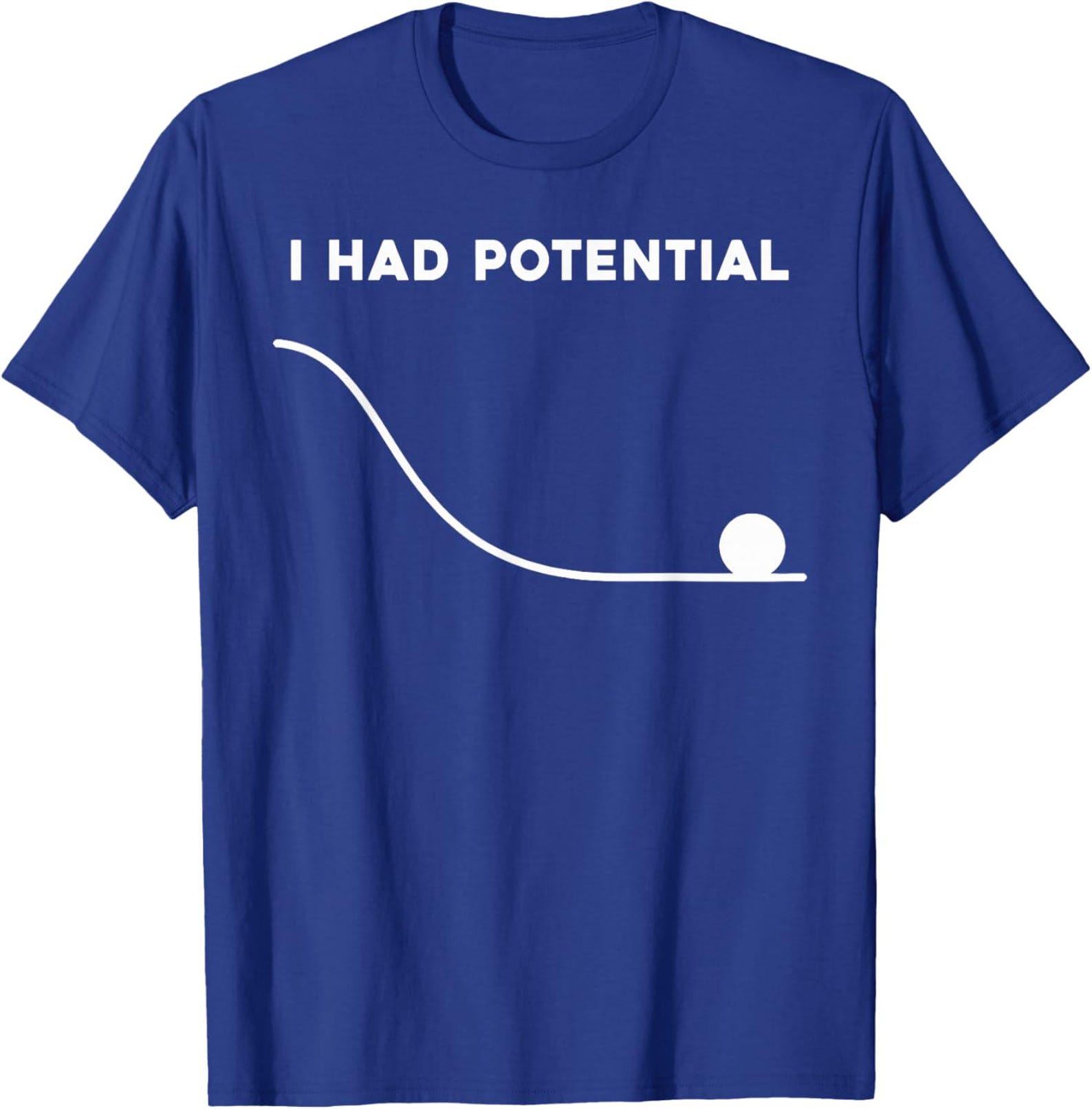 I Had Potential Shirt, Funny Sarcastic Quote Tee, Minimalist Gen Z Humor Clothing M