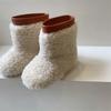 Girls Winter Snow Boots Toddlers Kids Warm Fleece-Lined Short Ankle In PU Leather Rubber Sole
