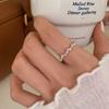 2025 Light Luxury High-End Women's 925 Sterling Silver Wheat Ear Open Ring - Plain Band Niche Design for Index Finger