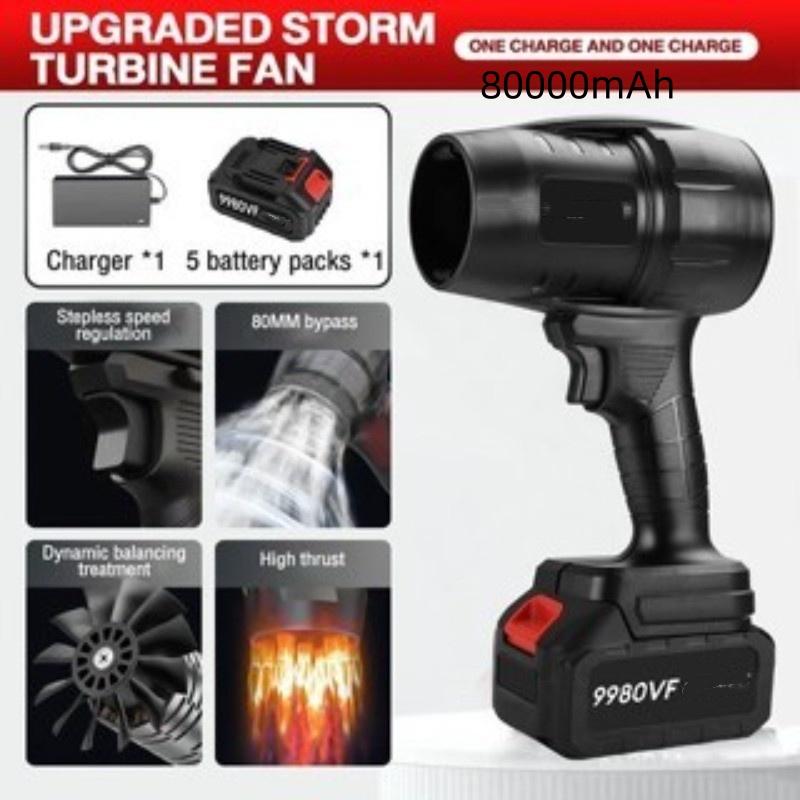 Cordless Ultra-Violent Turbo Fan Hand Holding Electric Car Blower Portable Hurricane Snow Leaf Dust Blower