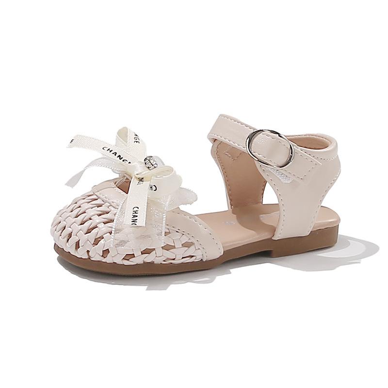 

Lace Bow Hollow Out Soft Sole Baby Girl Princess Sandals Summer Breathable Casual Shoes size 28