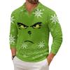 Men's Casual Collared Long-Sleeve Knit Base Layer Top