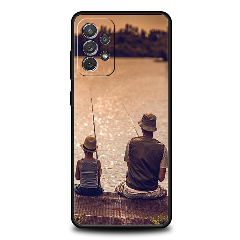Phone Case For Samsung Galaxy A15 A13 A51 A71 A41 A31 A21S A03S A05 A35 A32 A55 A23 A25 A33 A53 A73 5G Cover Carp Fishing Fish