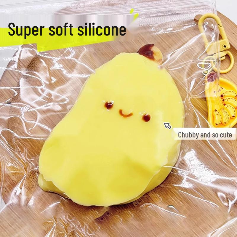 Fluid Yolk Pastry Squeeze Toy - Slow Rebound Simulation Food Decompression Toy