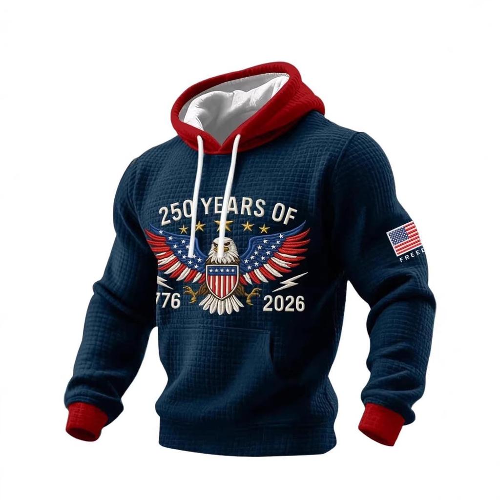 2026 Trendy Men's Hoodie for American Anniversary