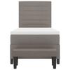 Box Spring Bed with Headboard Taupe 80 x 200 cm Fabric