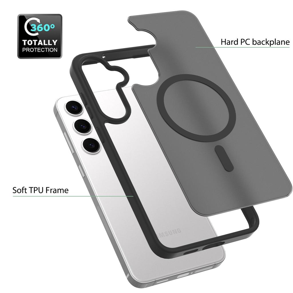 Custodia Magnetica per Telefono per Magsafe Mag Safe Samsung S26 Plus S25 Fe S24 S23 Ultra S22 A15 A16 A17 A26 A35 A36 A56 A37 A55A57 Custodia Opaca per Telefono Accessori