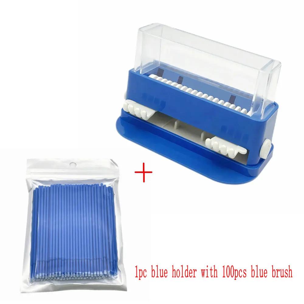 Dental Micro Applicator Dispenser Dental Cotton Micro Brush Tip Bendable Sticks Dentist Material Applicator Box Lab Tools