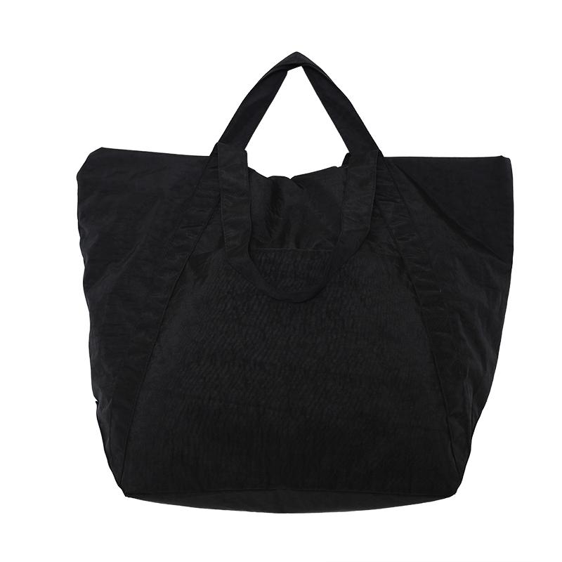 Einkaufstasche aus Nylon mit großem Fassungsvermögen  tragbare Kleidung zum Ausgehen  Reisen  Yoga  Einzelschultertasche  einfarbig  Damentasche